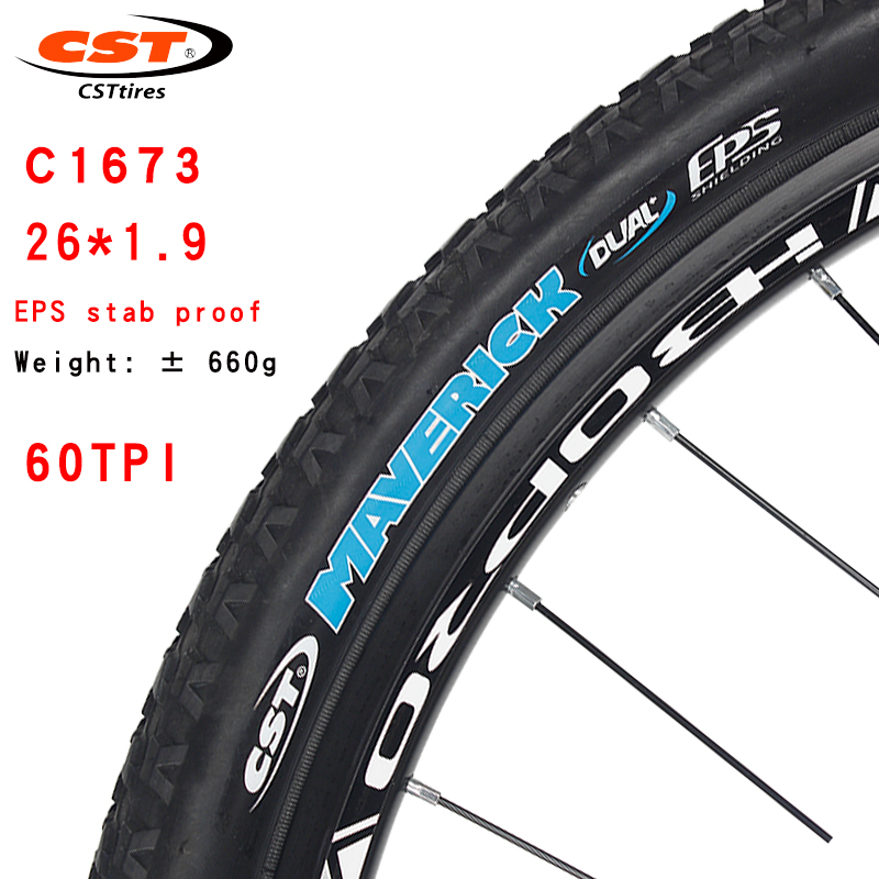 CST-neumáticos para bicicleta de montaña c1673, piezas de 26, 27,5 pulgadas, 1,9, resistentes al desgaste, a prueba de puñaladas: 26X1.9 EPS