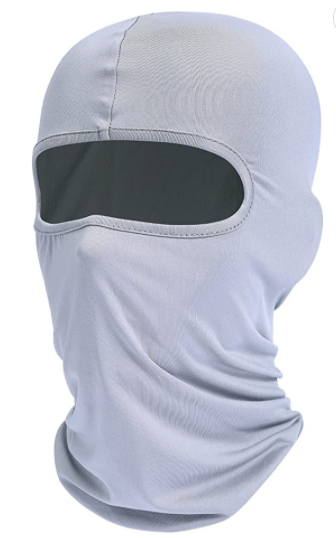Skimasker voor heren Volgelaatsmasker Bivakmuts Zwarte skimaskers die nekbeschermer bedekken Beschermende hoofdbedekking voor motorfietsen: GRIJS
