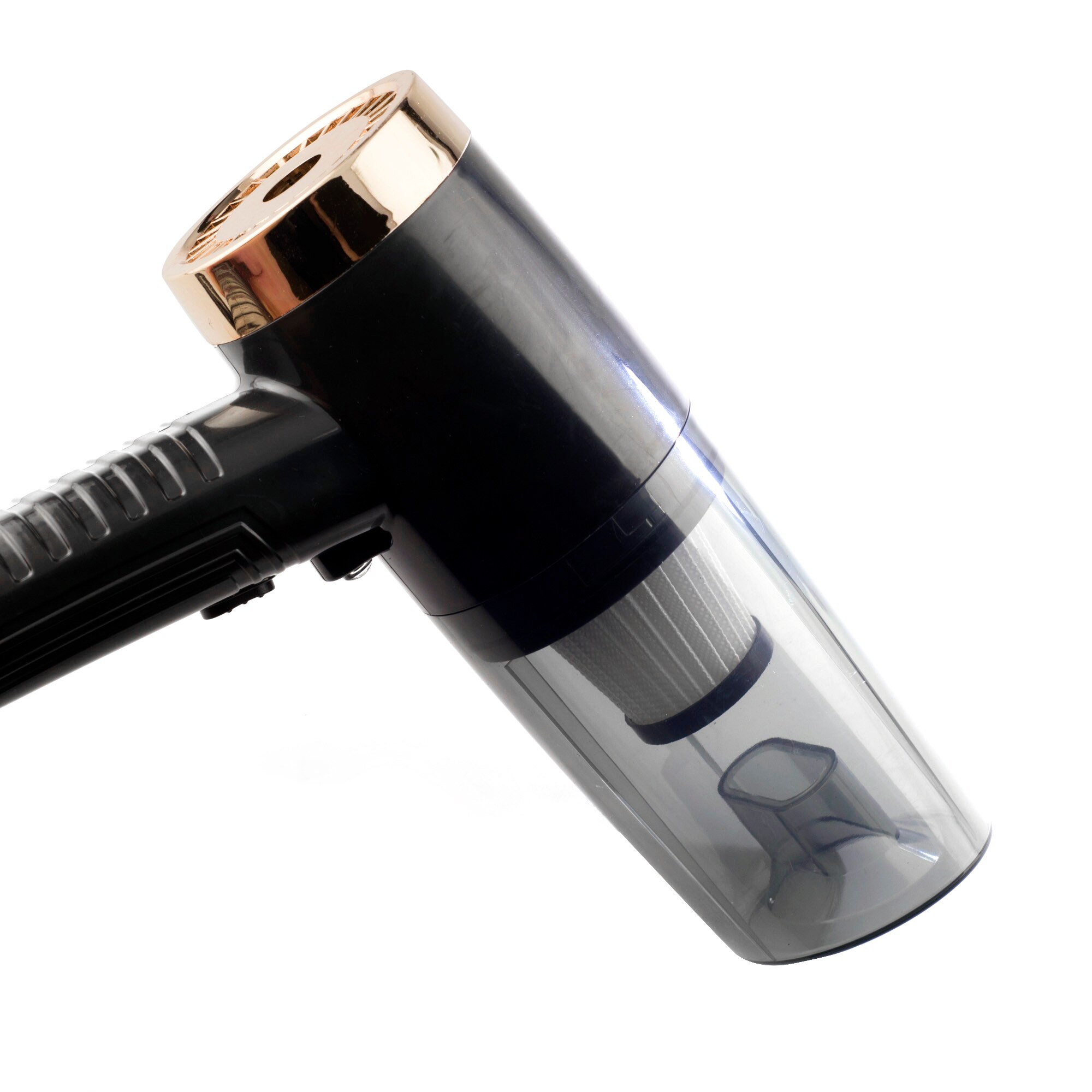 Aspiradora de vehículo de 120W, fuerte succión, seco, húmedo, doble uso, con fragancia de alta potencia y lámpara para coche