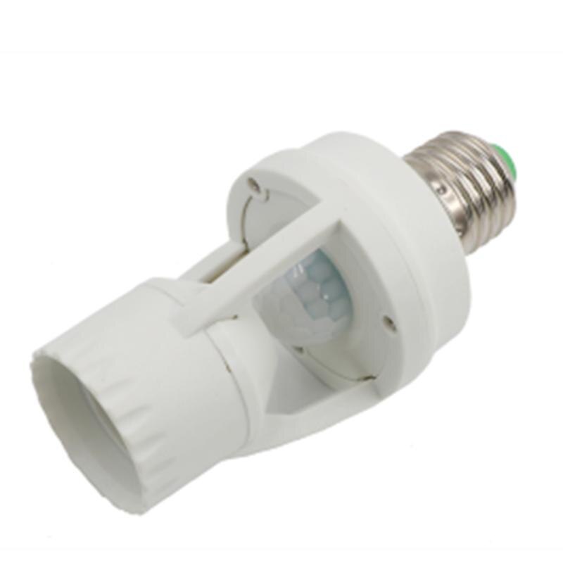 100-240V Socket E27 Converter Met Pir Motion Sensor Ampul Led E27 Lampvoet Intelligente Gloeilamp Schakelaar