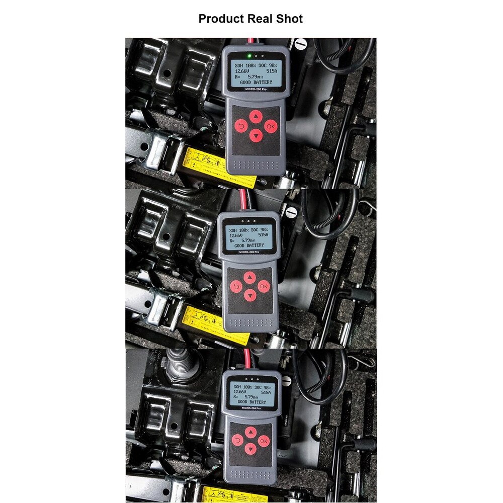 MICRO-200 PRO Car Battery Tester AGM EFB Gel Automotive Load Battery System Analyzer 12V Multi-Language Digital Battery Tester