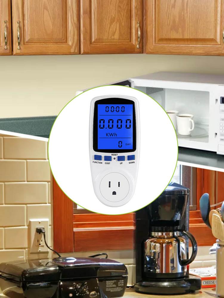 Energie Monitor Euro Plug Power Meter Socket Lcd Power Usage Monitor Metering Smart Socket Meter Lcd Power Usage Monitor