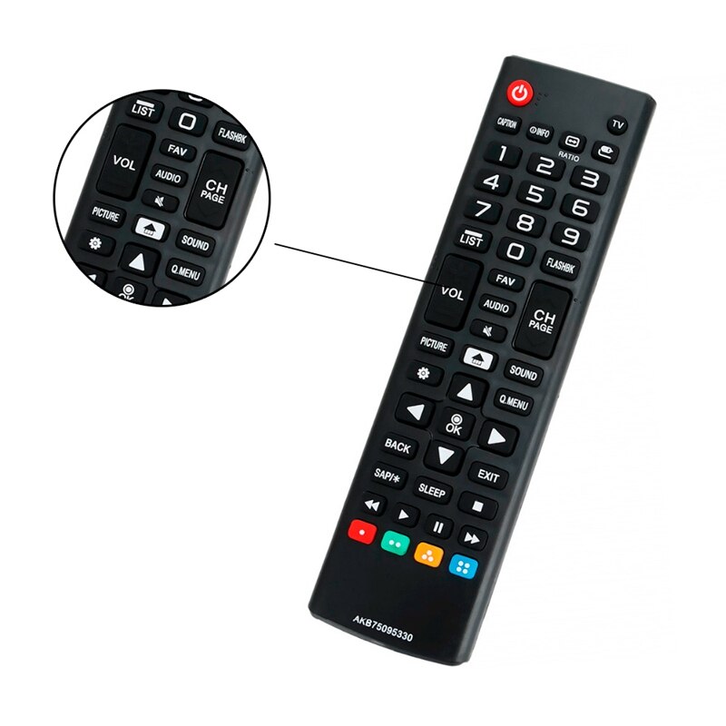Akb 75095330 tv fjernbetjening til lg  tv 24 lh 4830 43 lj 5000 32 lj 500b 43 lj 500m 28 lj 400b 28 mt 42df