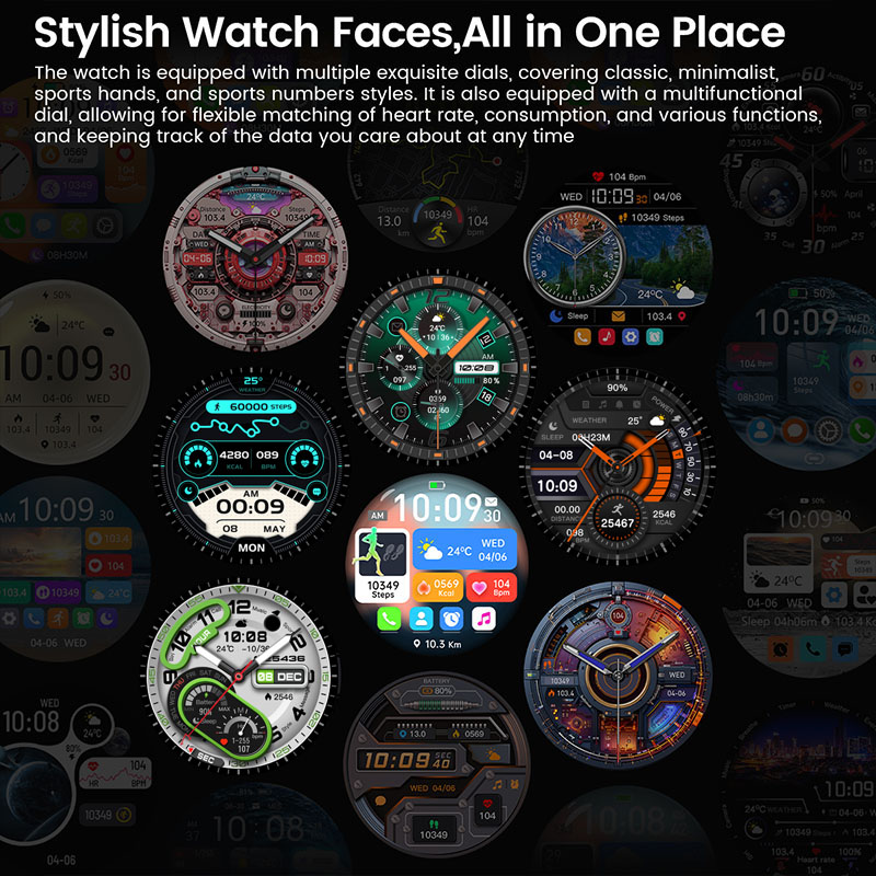 Nuovo orologio GT6 Smart Watch da uomo HD AMOLED schermo GPS traccia frequenza cardiaca chiamata Bluetooth sport fitness mostra sempre l'ora Smart Watch