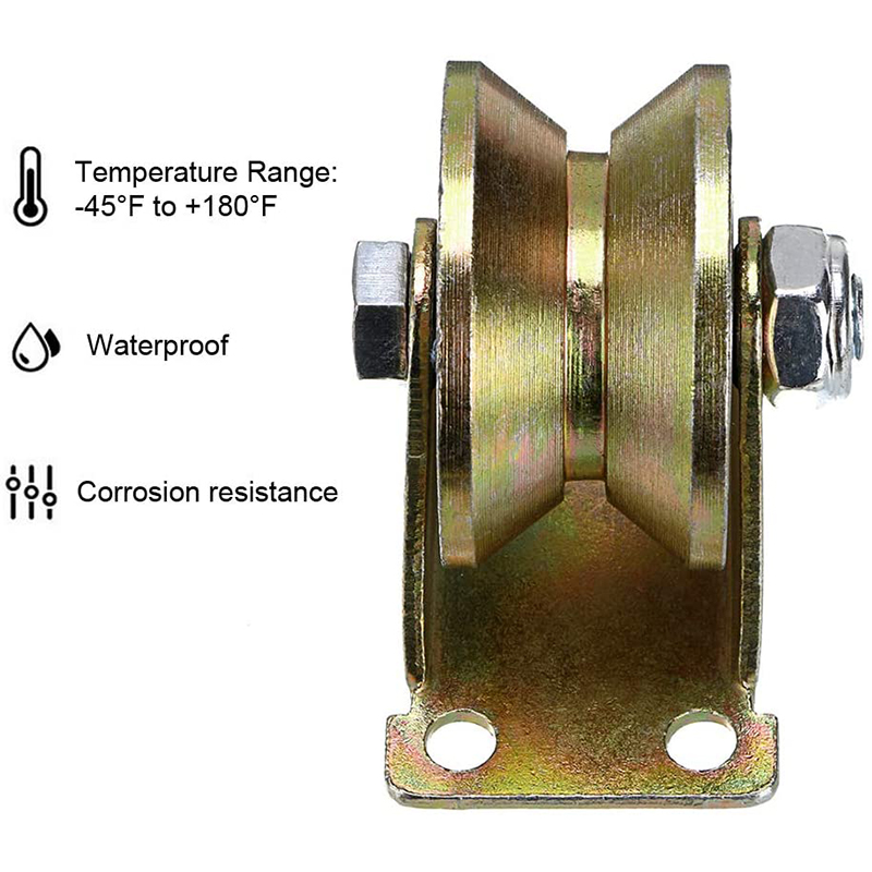 4 Stuks 2 Inch V-Groove Track Wiel Schuifdeur Roller Voor Track Schuifdeuren Mechanische Karren En Mobiele werkbank