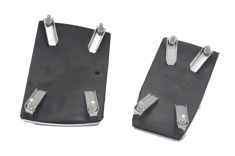 Bil styling aluminium automatisk biltransmission 2 stk skridsikker bilpedal sæt sæt pedali speederpedal bremsepedal