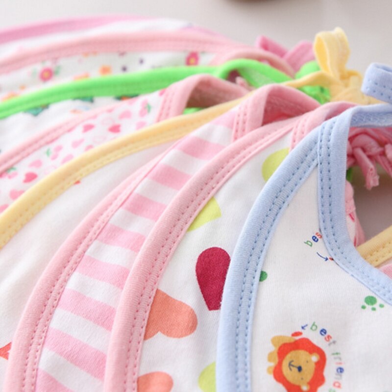 10x Baby Slabbertjes - Katoen Dierenpatroon - Nieuwe Mondzak Handdoekjes