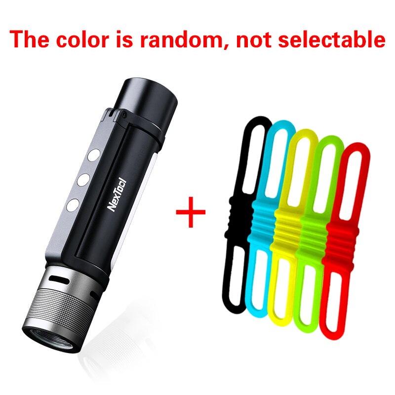 XIaomi-linterna portátil Nextool para exteriores, luz LED potente con Zoom, zumbador decibel de alto, SOS, Banco de energía: Set 3