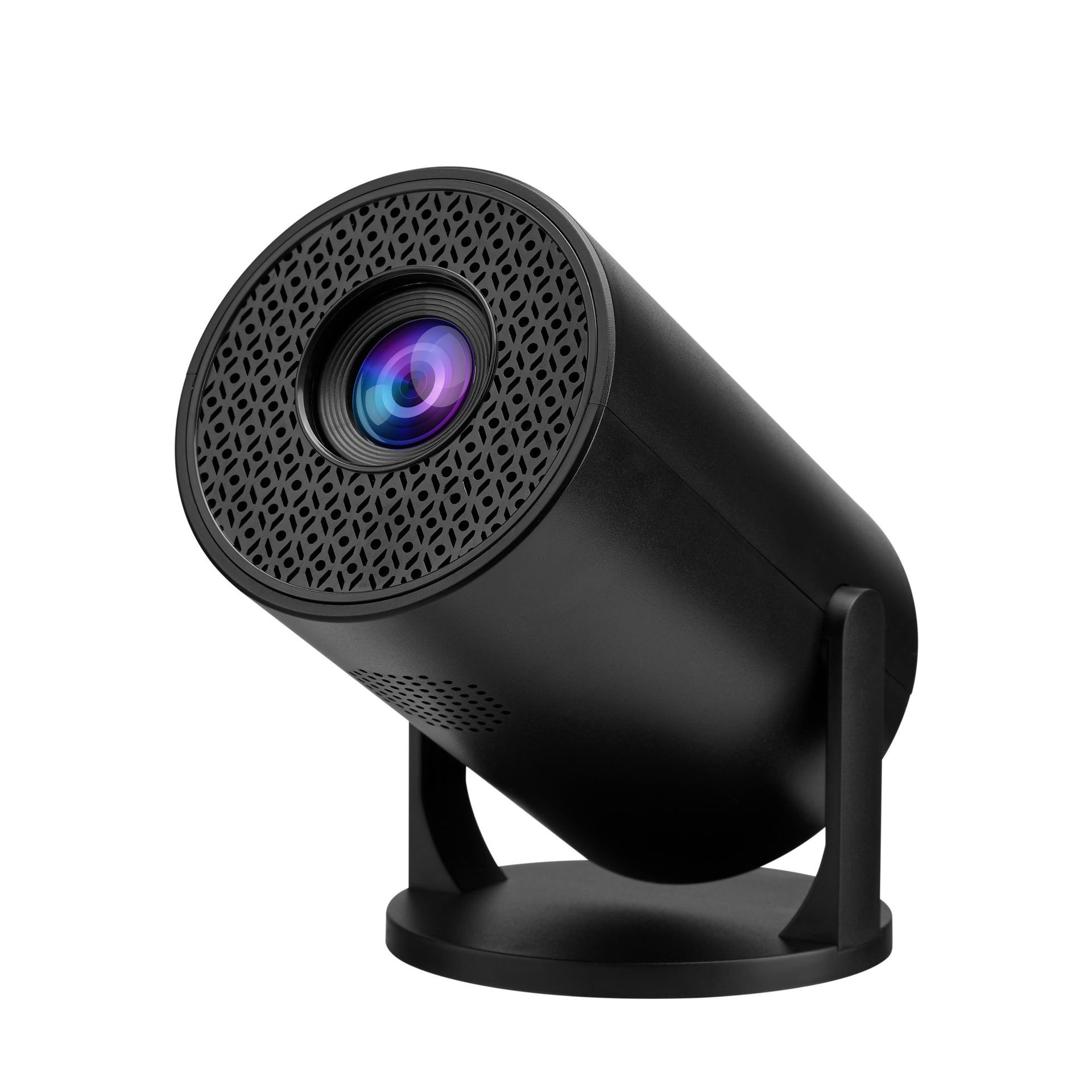 Proiettore intelligente ad alta definizione, compatto e portatile, compatibile con una varietà di dispositivi, adatto per uso home theater/ufficio: Black