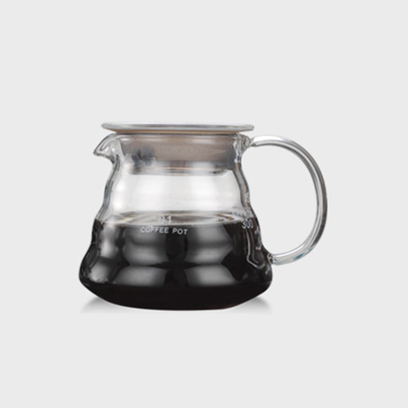 Glass Coffee Pot Cloud Shaped Coffee Kettle Reusable Coffee Pot Heat Resistant Teapot Coffee Utensils 360/600/800ml: 360ml