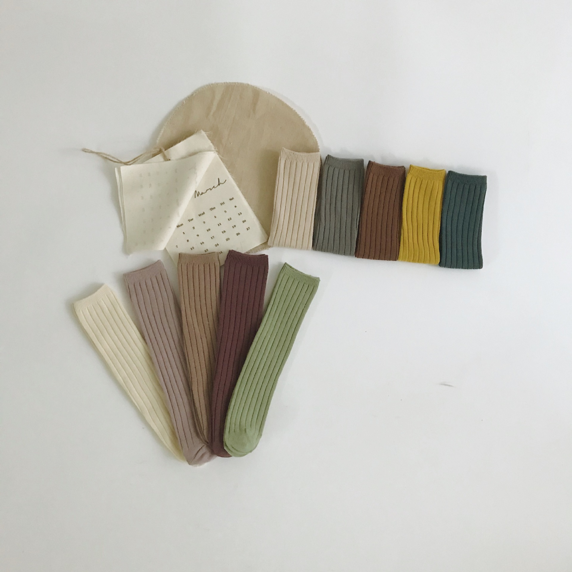 Einfarbig freundlicher Socken Baby Jungen Mädchen Baumwolle Atmungsaktiv Streifen Weiche Socke freundlicher Kniehohe Lange Socken Schuluniform Socken