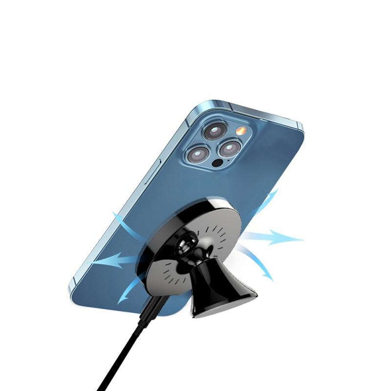 15W Magnetische Auto Draadloze Oplader Voor Iphone 12 Pro Mini Snelle Opladen Magneet Auto Telefoon Stand Voor Case Telefoon houder