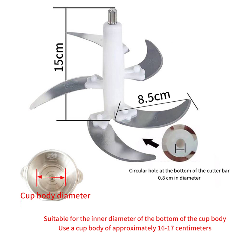 Electric Meat Grinder Blade Food Crusher Processor Replacement Spare Parts For 2L/3L/4L Meat Grinder Accessories Kitchen Tools: green