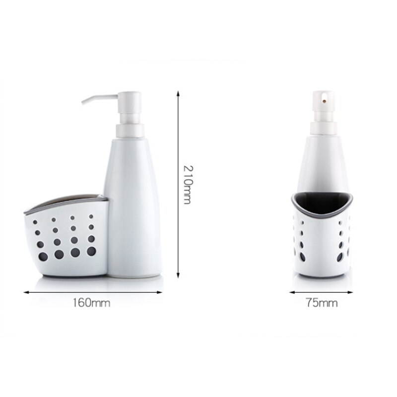 Badkamer Shampoo Zeep Dispenser Pomp Zeepdispenser Pomp Opslag Houder Fles Zeep Dispensers Met Opbergdoos
