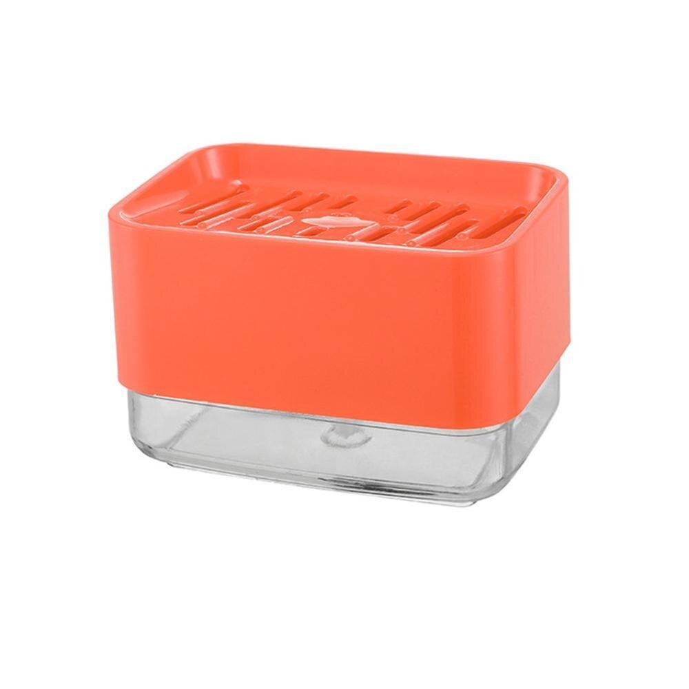 330ml Dishwashing Liquid Dispenser Automatic Liquid Brush Kitchen Box Soap Press Supplies Bathroom Dishwashing Box F4X7: c