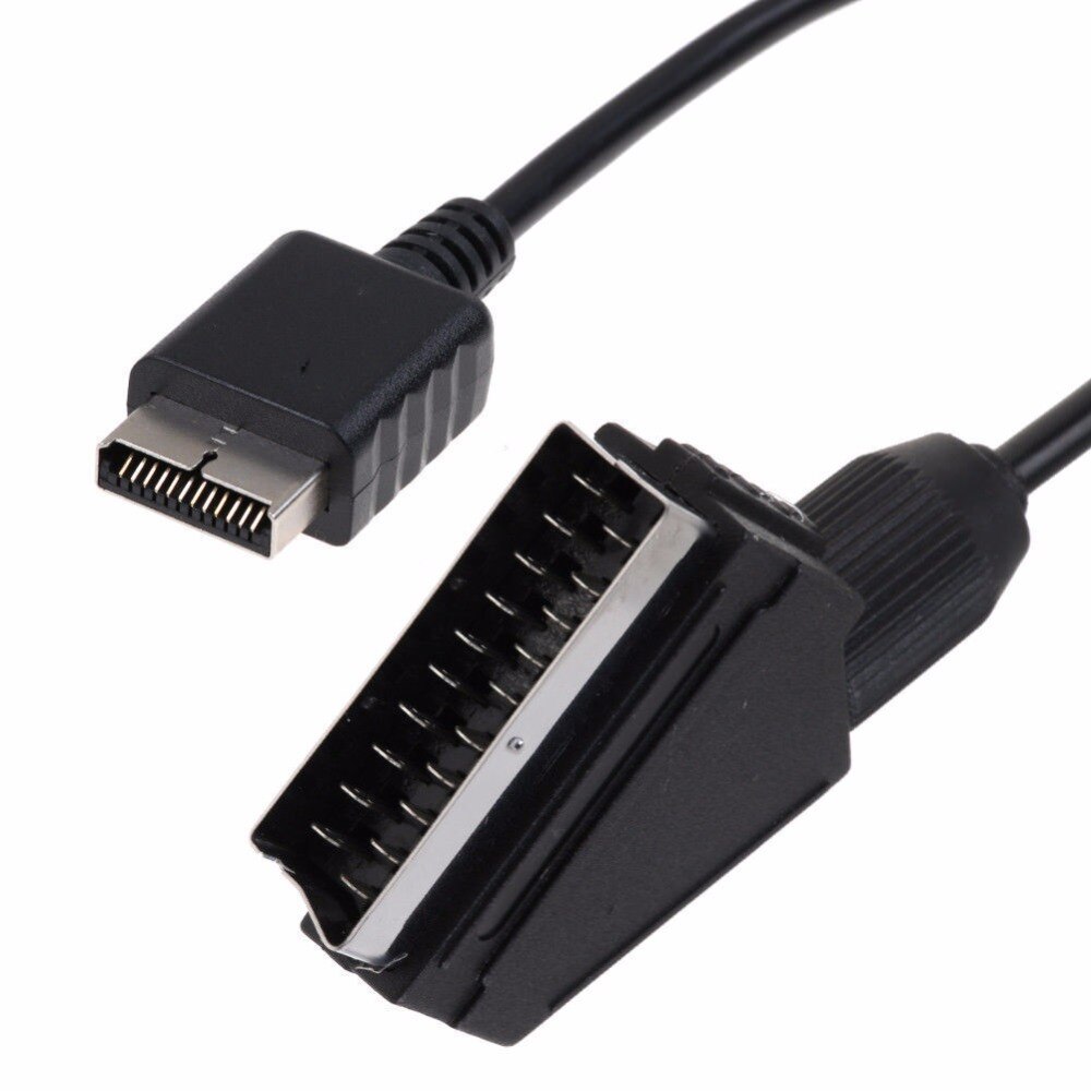 Cable Scart de 1,8 m para PlayStation 1, 2, 3, PsOne, s-limline, PS1, PS2, PS3, RGB