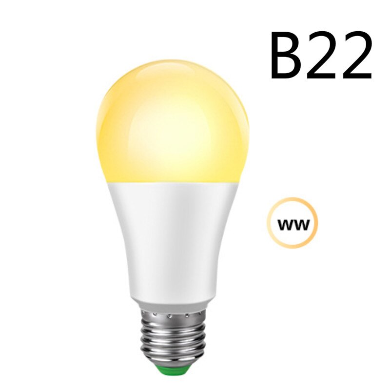 E27 B22 Wi-Fi Smart Led Light Bulb 15W Dimmable RGBW Lamp Work With Alexa And Google Home Assistant For Smart Life Tuya APP: 08