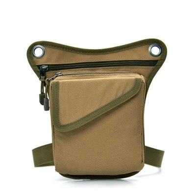 DIDABEAR Mannen Canvas taille zakken Been bag pack voor werk Mannen Messenger bags Mannelijke Crossbody Schoudertas Kleine zwart: Khaki