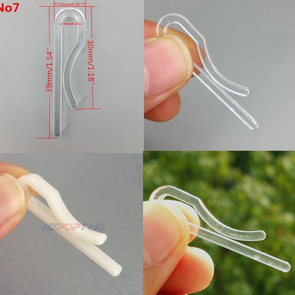 Plastic Clear Fasten Gripping Clamp Small Clip Uneven For Apparel Garment Clothing Shirt Package Accessories 1000pcs