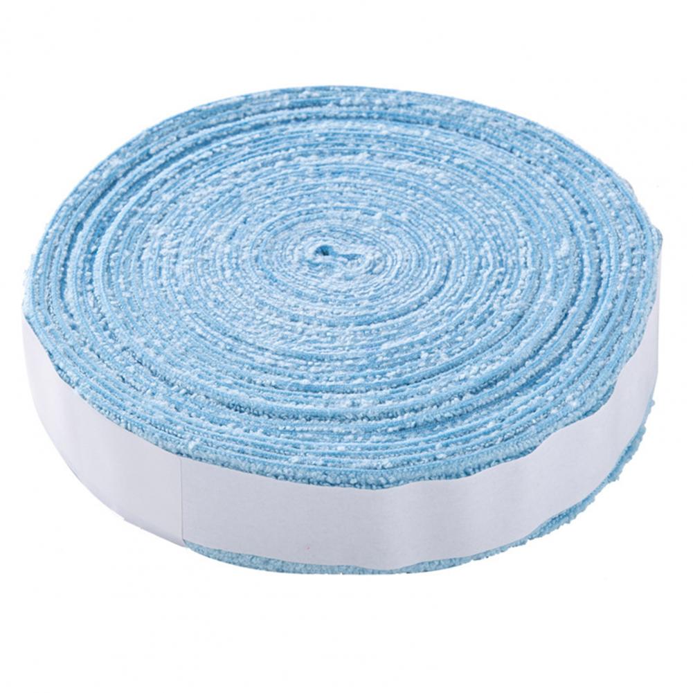 Antypoślizgowa, oddychająca opaska sportowa z uchwytem, oddychająca perforowana krawędź robić tenisa, opaska na paletka robić badmintona: BŁĘKITNA