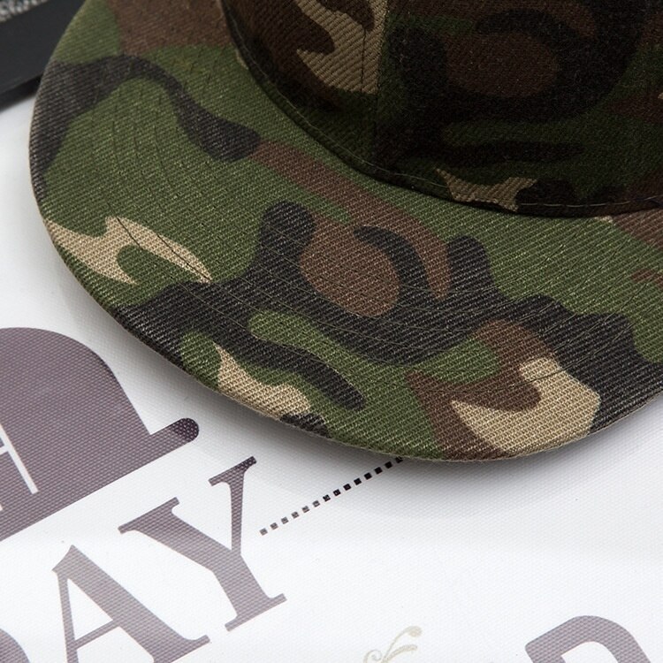 Camo Camouflage Baseball Cap Hip Hop Hoed Platte Snapback