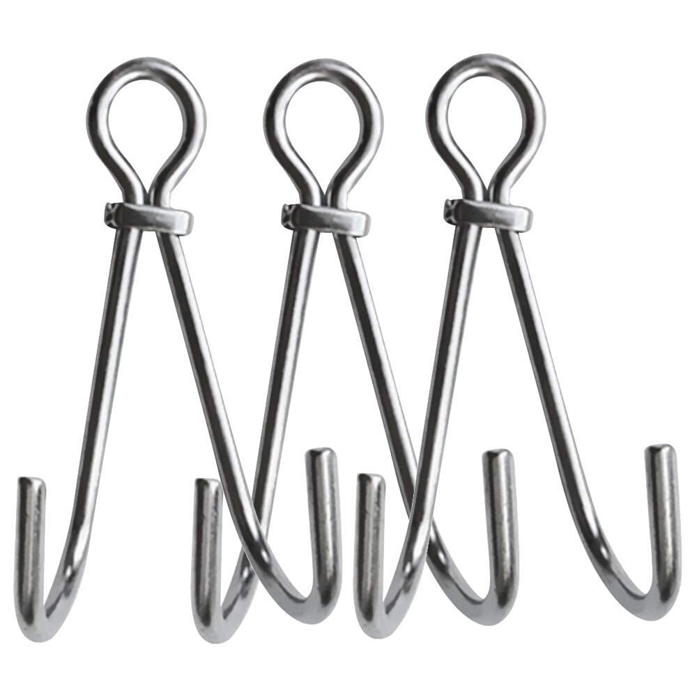 13.5cm Scuba Dive Reef doppio gancio attrezzatura di sicurezza deriva corrente gancio per immersione Kayak canoa attrezzatura Hardware accessorio: 3 PC