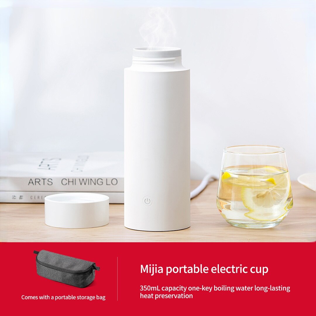 XIAOMI MIJIA Heated Mug Electric Cup Electric Smart Kettle350ml Portable Mini Kettle Stainless Steel Vacuum Side Wall Insulation