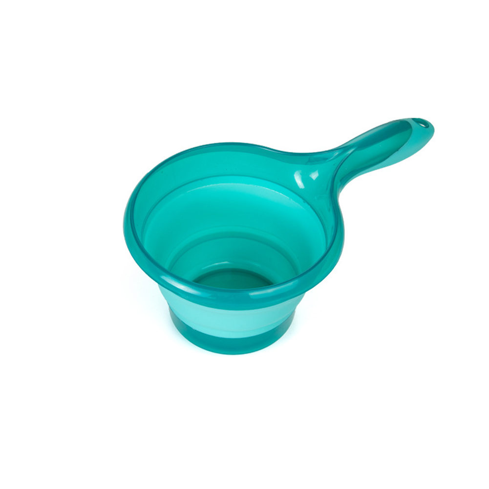 Opvouwbare waterlepel opvouwbare lepel keuken badkamer schep bad douche was lxy 9: Blauw