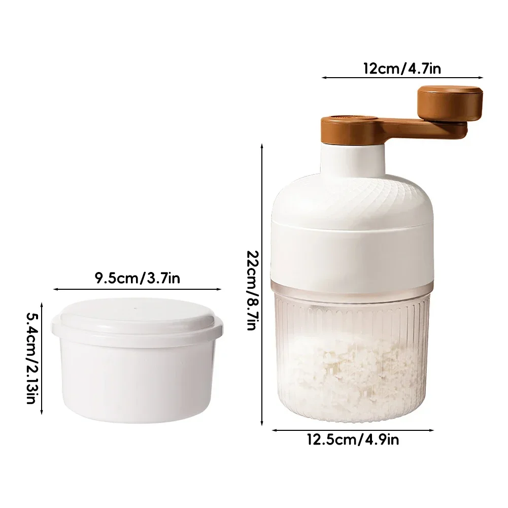 Household Portable Small Hail Machine Kitchen Tool Shaved Ice Machine Mini Ice Crusher Hand Operated Shaved Ice Milkshake Maker
