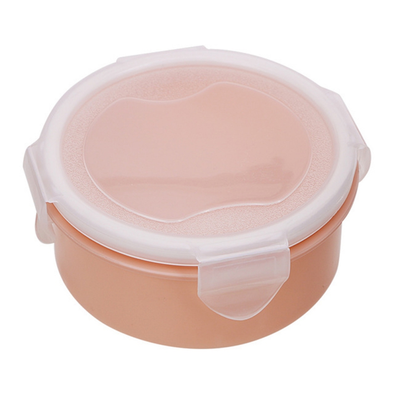 Kitchen Small Lunch Box Round Rectangular Bento Box Non-slip Sealed Box Plastic Storage Box Multi-color optional Saving Space: AP