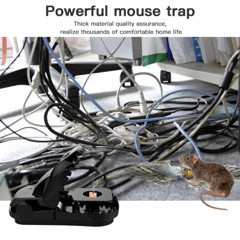 5/4/3/2/1Pack pièges à souris qui fonctionnent, pièges à souris puissants, piège à pression pour souris, pince à Rat pour souris sensible (durable-noir)