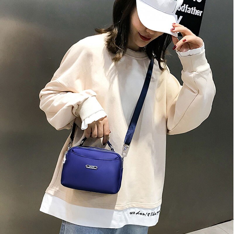 Bolsa de nylon para mulheres, pequena bolsa de ombro, à prova d'água, de nylon 2019