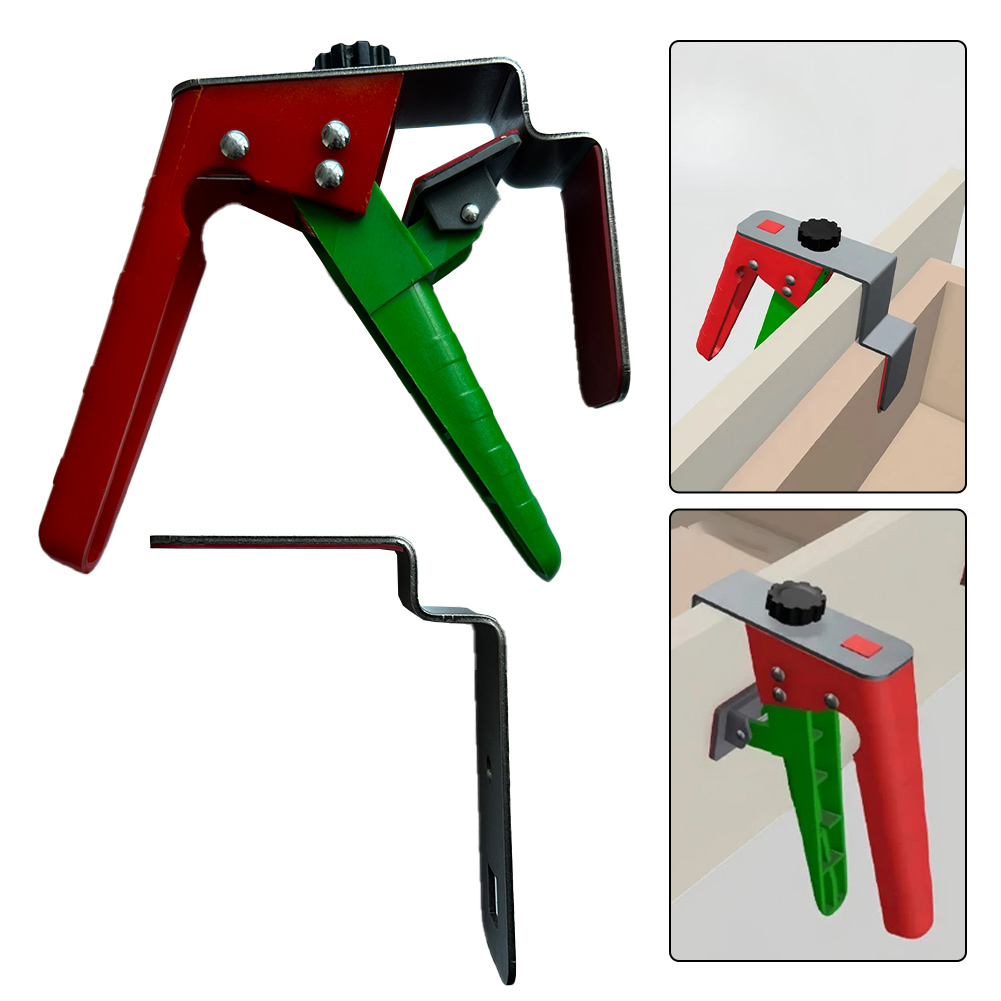 Abrazadera de fijación de cajón ajustable, Clip desmontable, abrazadera de instalación de gabinete, tipo prensa, plantilla, herramientas de carpintería para cajón frontal