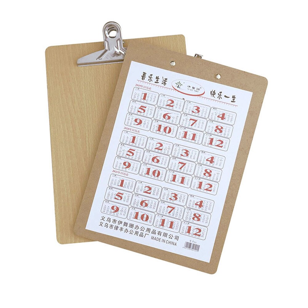 A5 de madera Clip portapapeles tablero de escritura hoja almohadilla para la escuela, la Oficina suministros nota pastillas papelería 1pc