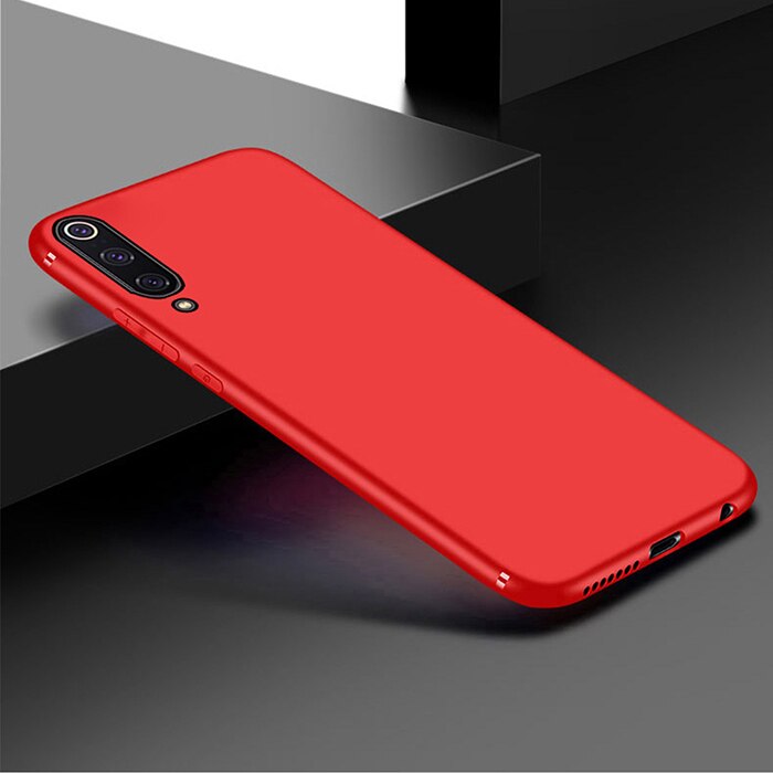 For Samsung Galaxy A70 A50 Case Ultra Slim Soft Silicone Case on For Samsung A50 A 50 A70 A 70 A705F Matte Case Cover Housing: for Samsung a50 / Red