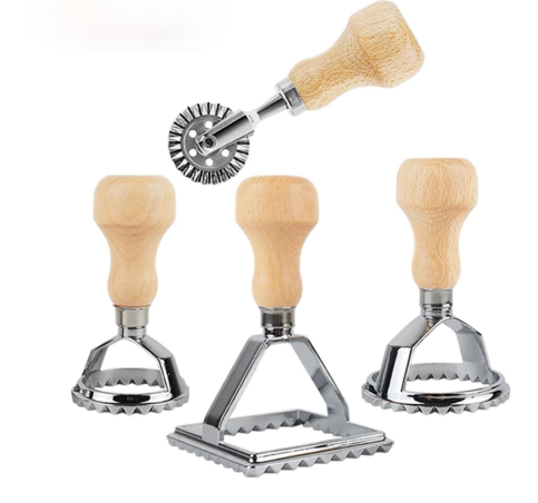 Italian Ravioli Cutter Set Pasta Press Kitchen Attachment Kit Maker Mold Tool Stamp Pastry Wheel: MF1246