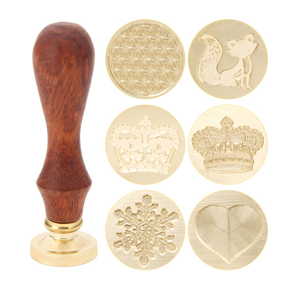 1Pc Antike Metall Siegellack Dichtung Stempel für DIY Hochzeit Einladungen Dekor Alte Wachs Stempel Handwerk