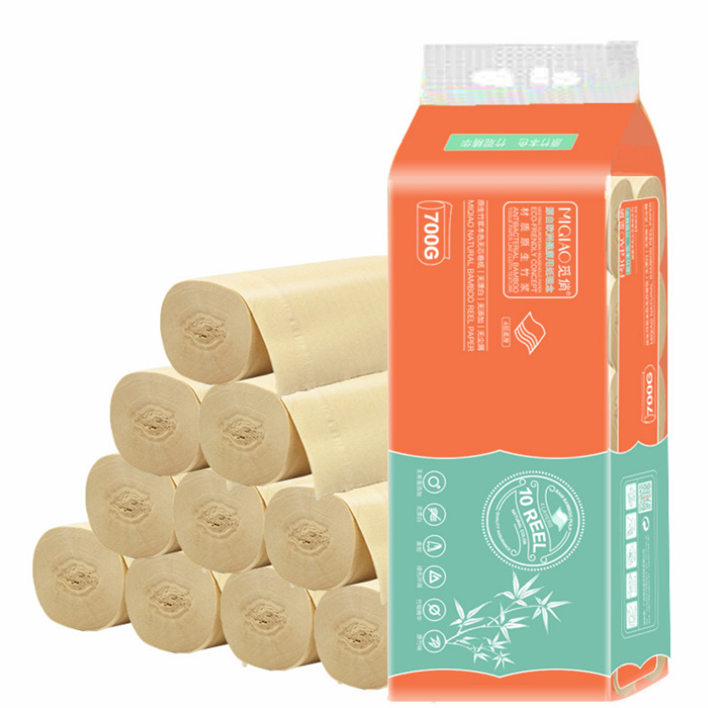 10 Roll Wit Toiletpapier Wc Roll Tissue Roll Pack Van 3Ply Papieren Handdoek Tissue Huishouden Toiletpapier Toiletpapier papier