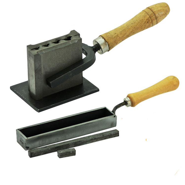 Or argent métal EU moulage rainure lingot moule bijoux outils taille réglable barre d'or moule orfèvre équipement