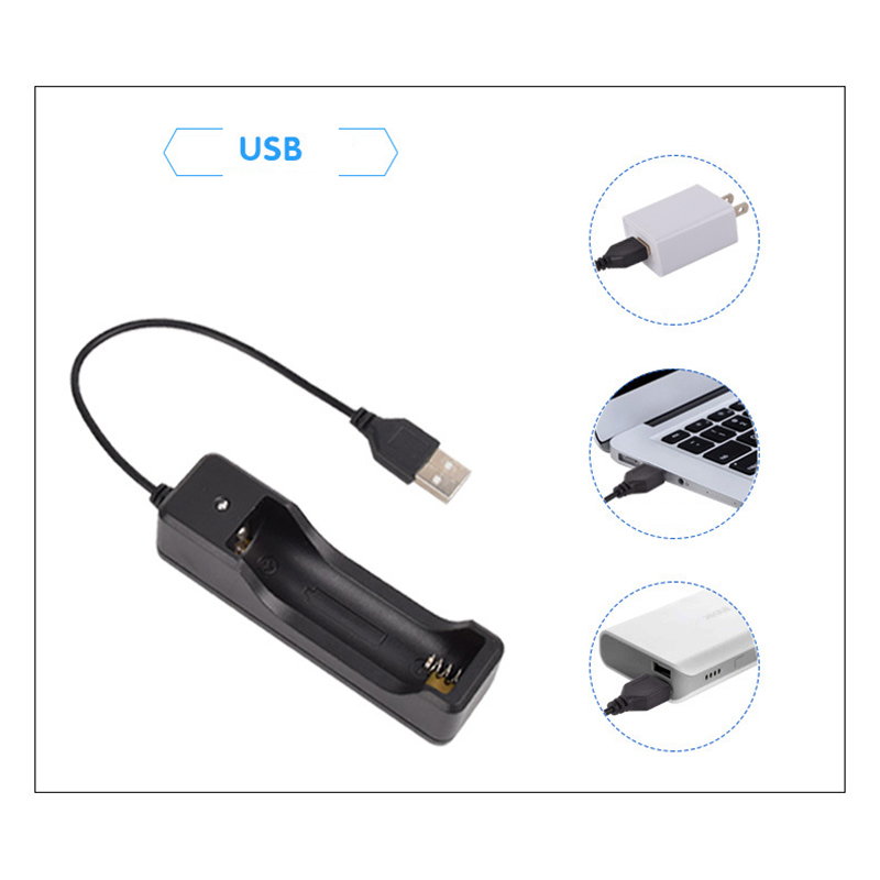 Universele USB lader adapter 3.7V 500mAh 18650 Oplaadbare Batterij USB Lader Voor 18650 Li-Ion