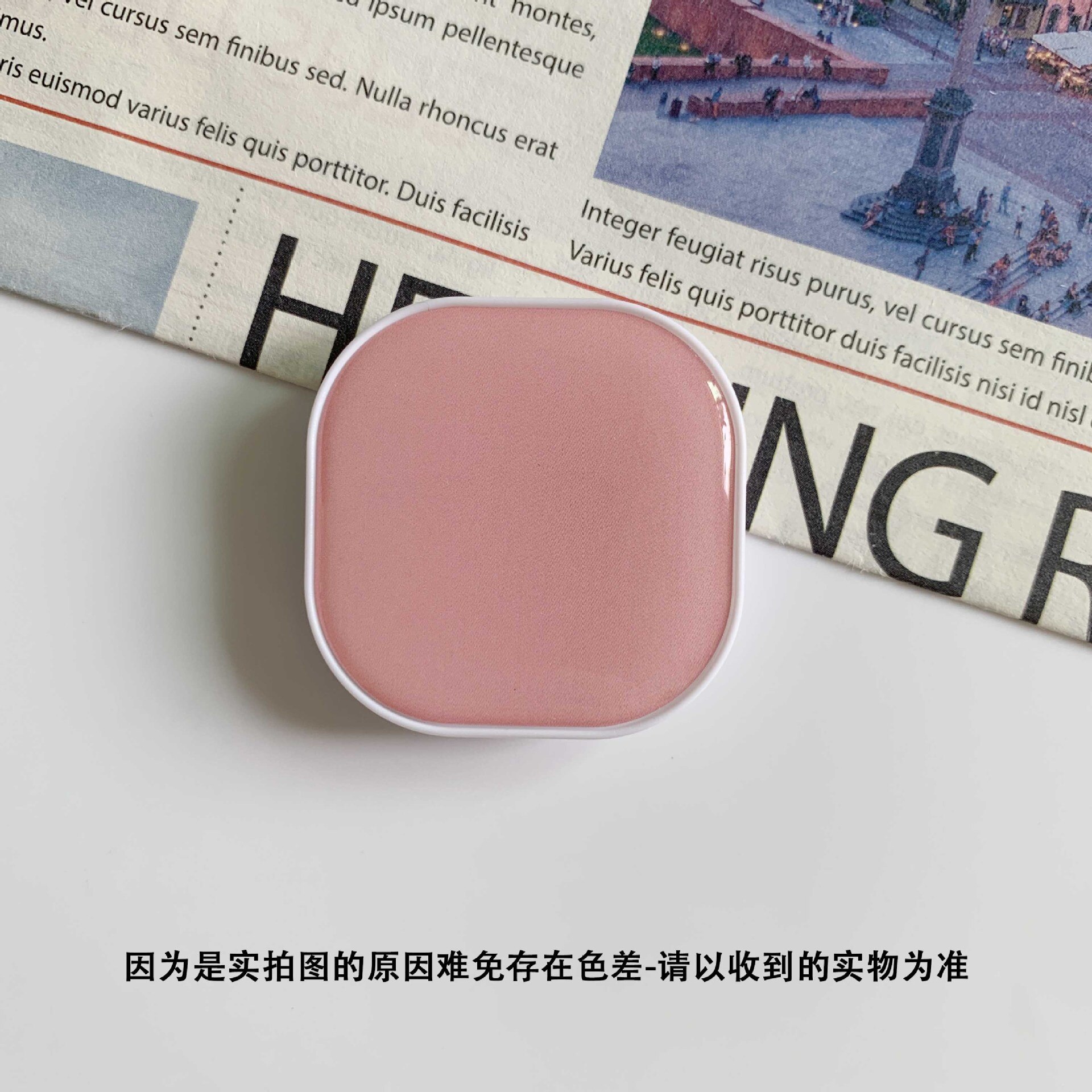 Solid Color Square Phone Holder Foldable Tablet Stand Socket Finger Fit Easy Grip Universal for iPhone 11 X XR Xiaomi note 9 pro: N12 Pink