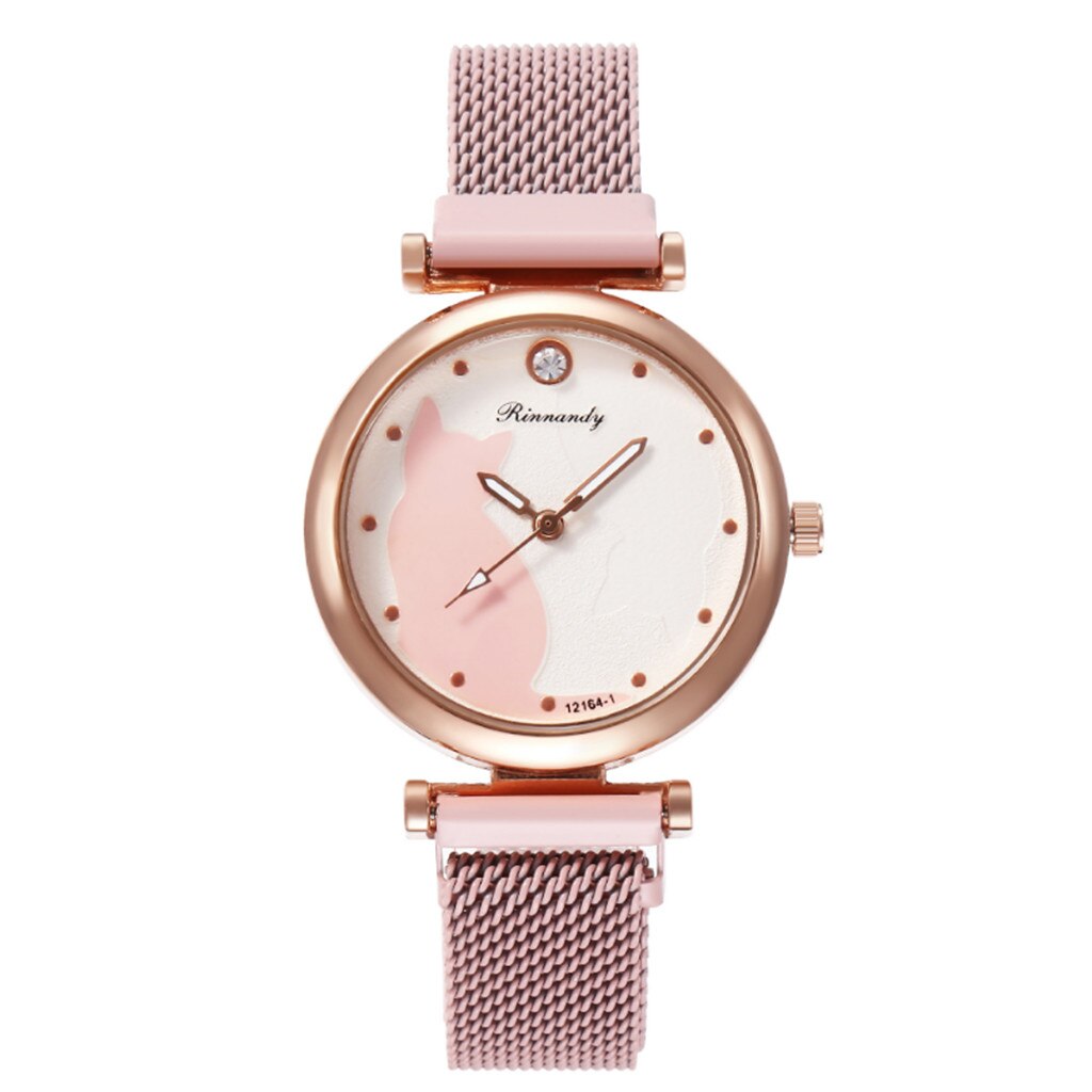 Mode Vrouwen Horloge Armband Dameshorloge Pak Kat Wijzerplaat Europese Schoonheid Eenvoudige Casual Student Vrouwelijke Klok Relogio Feminino