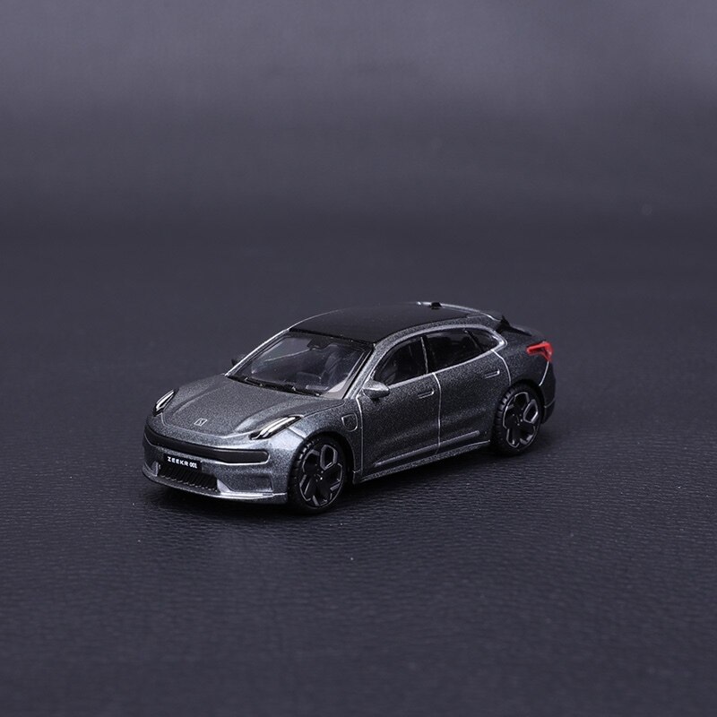 1:64 Lynk &amp; Co 01 02 Alloy Car Model Lynk &amp; Co 03 05 Diecast Toy Vehicle High Simitation Cars Toys For Children Kids Xmas: ZEEKR 001 Gray