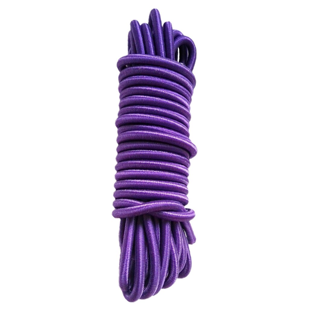 4mm x 10 meter sterk elastisch bungee-koord schokkoord vastbinden doe-het-zelf verschillende kleuren: Paars