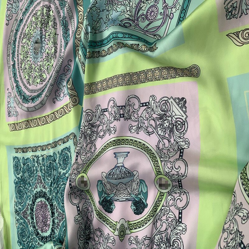 10 styles of the latest brand fabrics imitation silk digital printing hats scarves home sewing fabrics
