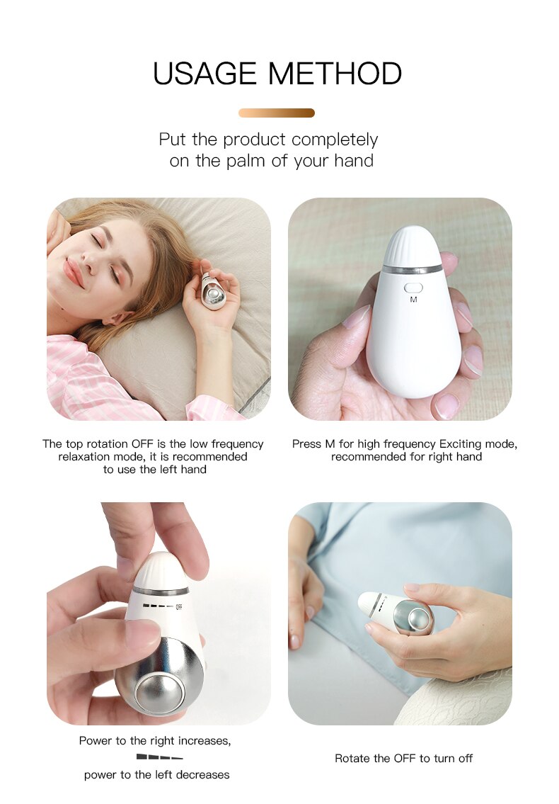 Sleep Aid Microcurrent Sleeping Instrument Release Pressure Fall Asleep Fast Handheld Electromagnetic Pulse Help Sleep