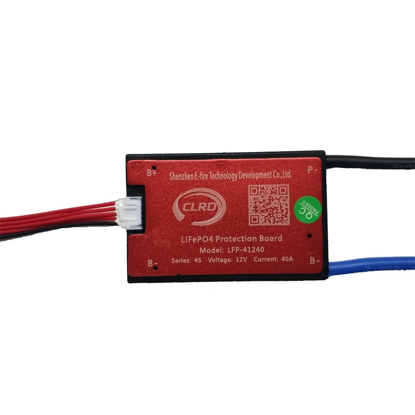 CLRD 3.2V 4S 12V LiFePo4 battery 18650 BMS 10A 15A 20A 30A 40A 50A 60A battery BMS Charging Voltage 14.4V With balance