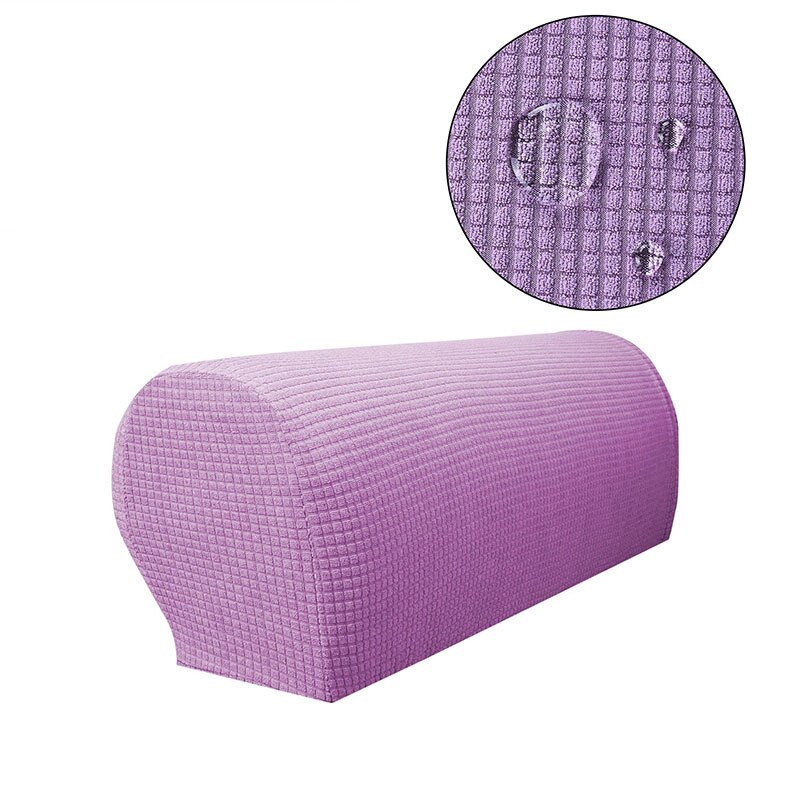 1 paire amovible canapé accoudoir couverture canapé serviette canapé canapé chaise protecteur fauteuil couvre extensible chaise bras housse: Light Purple