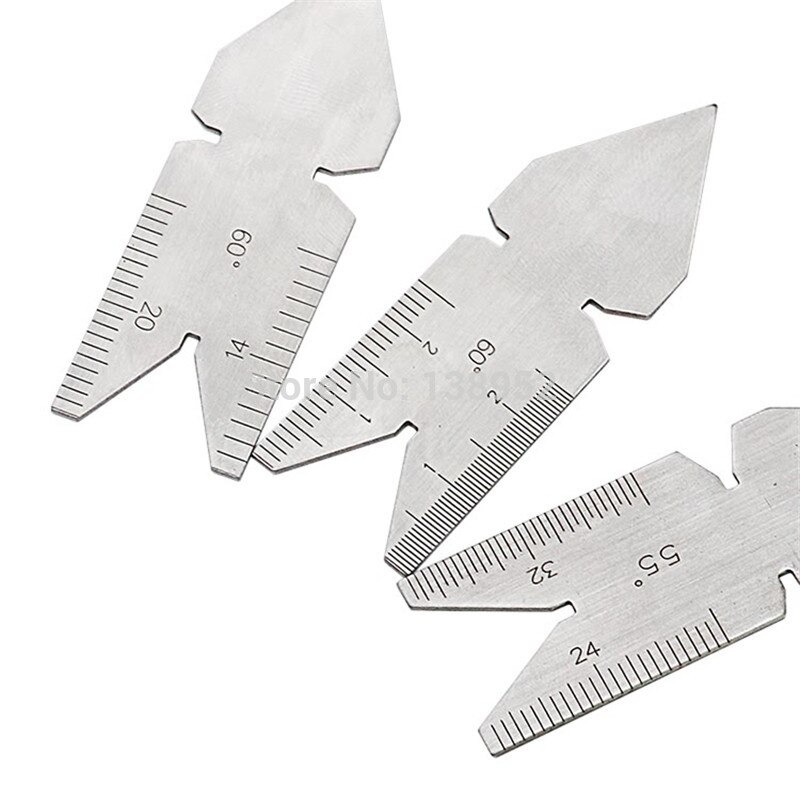 55 degree 60 degree Inch Metric Screw Thread Pitch Gauge Center GaugeThree specifications 3pcs/lot