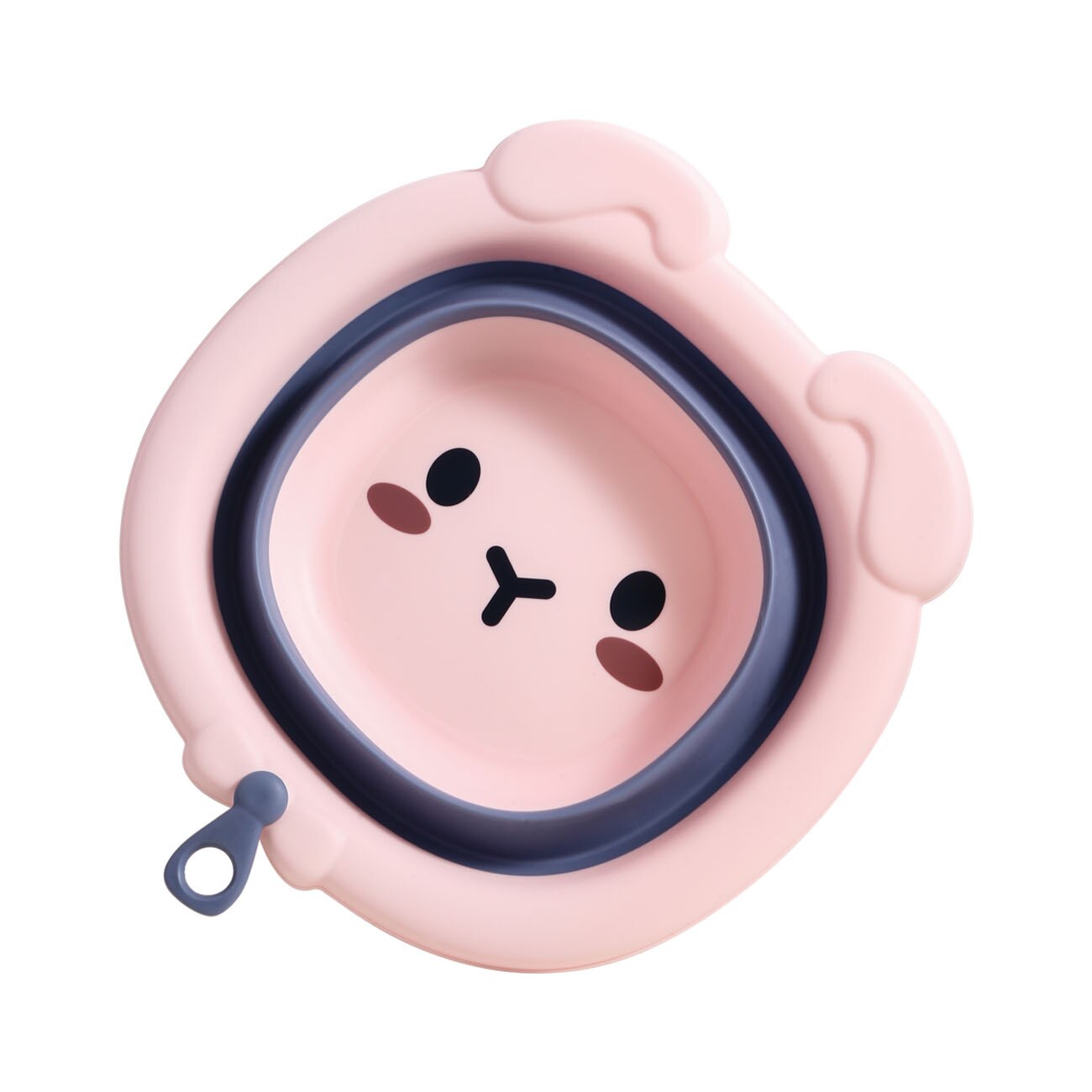 freundlicher Klapp Waschbecken Tragbare Haushalt Kunststoff Becken Dick Und dauerhaft Nette Kleine Becken: Rosa